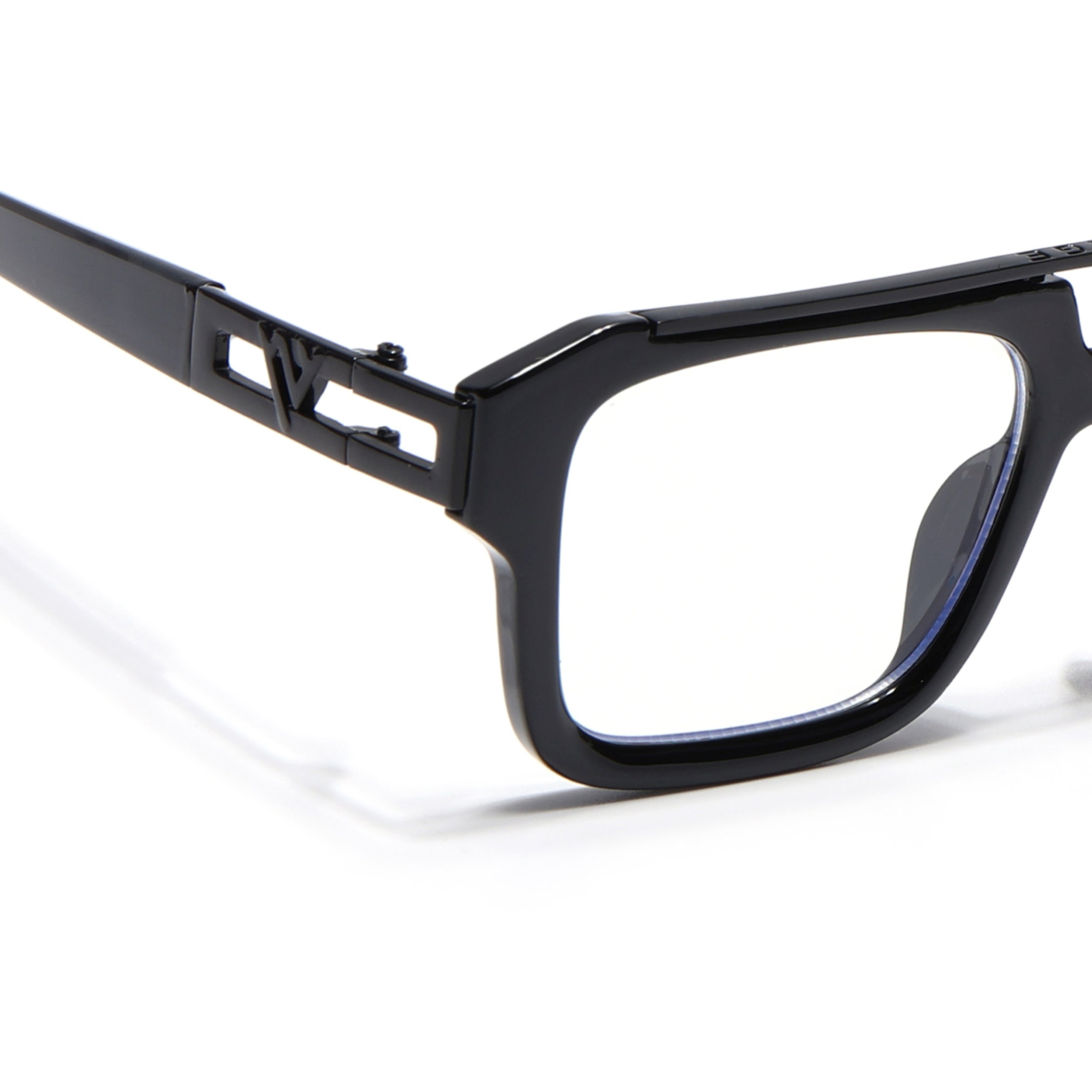 Voyage Exclusive Black Wayfarer Eyeglasses for Men & Women (LH095MG5388-C1)