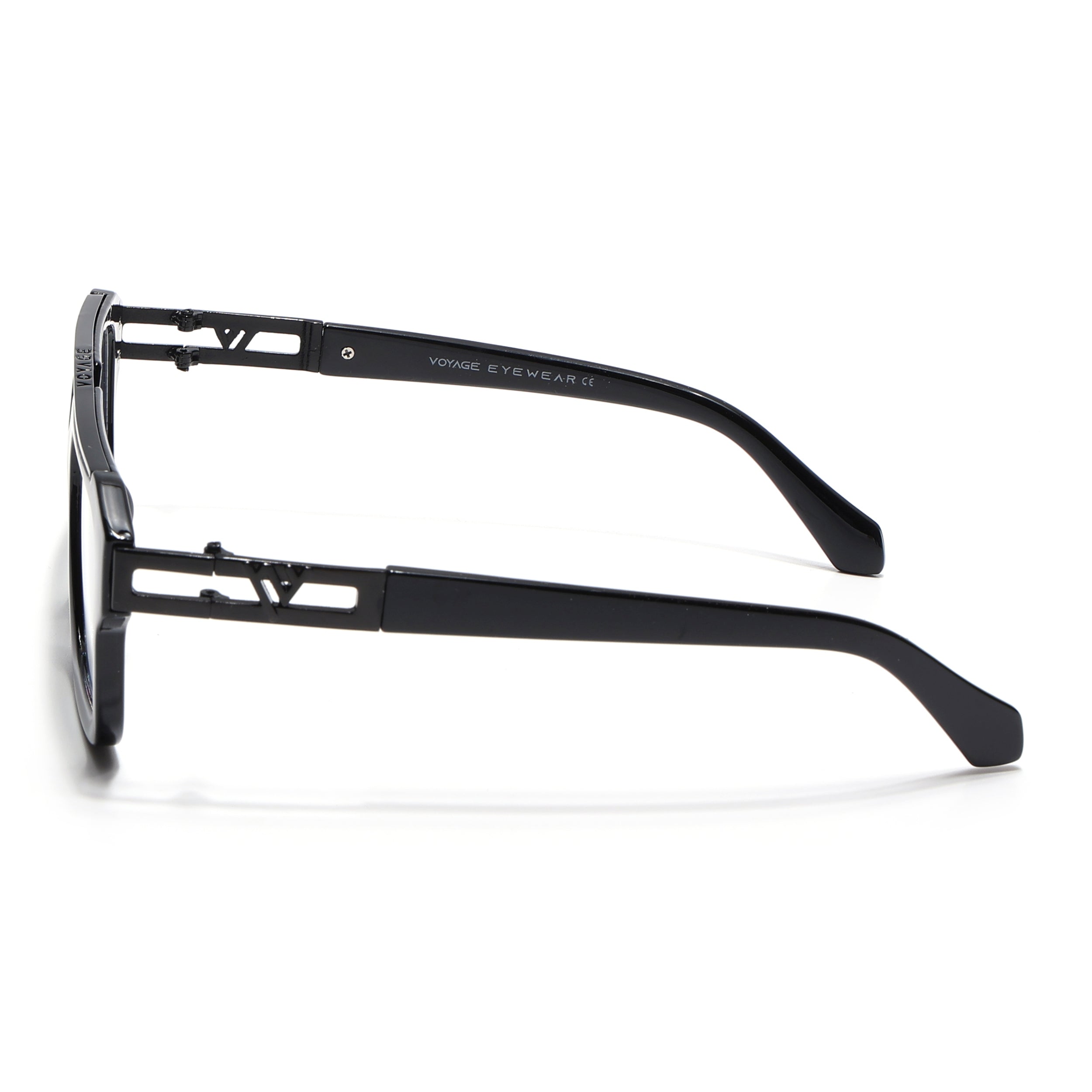 Voyage Exclusive Black Wayfarer Eyeglasses for Men & Women (LH095MG5388-C1)