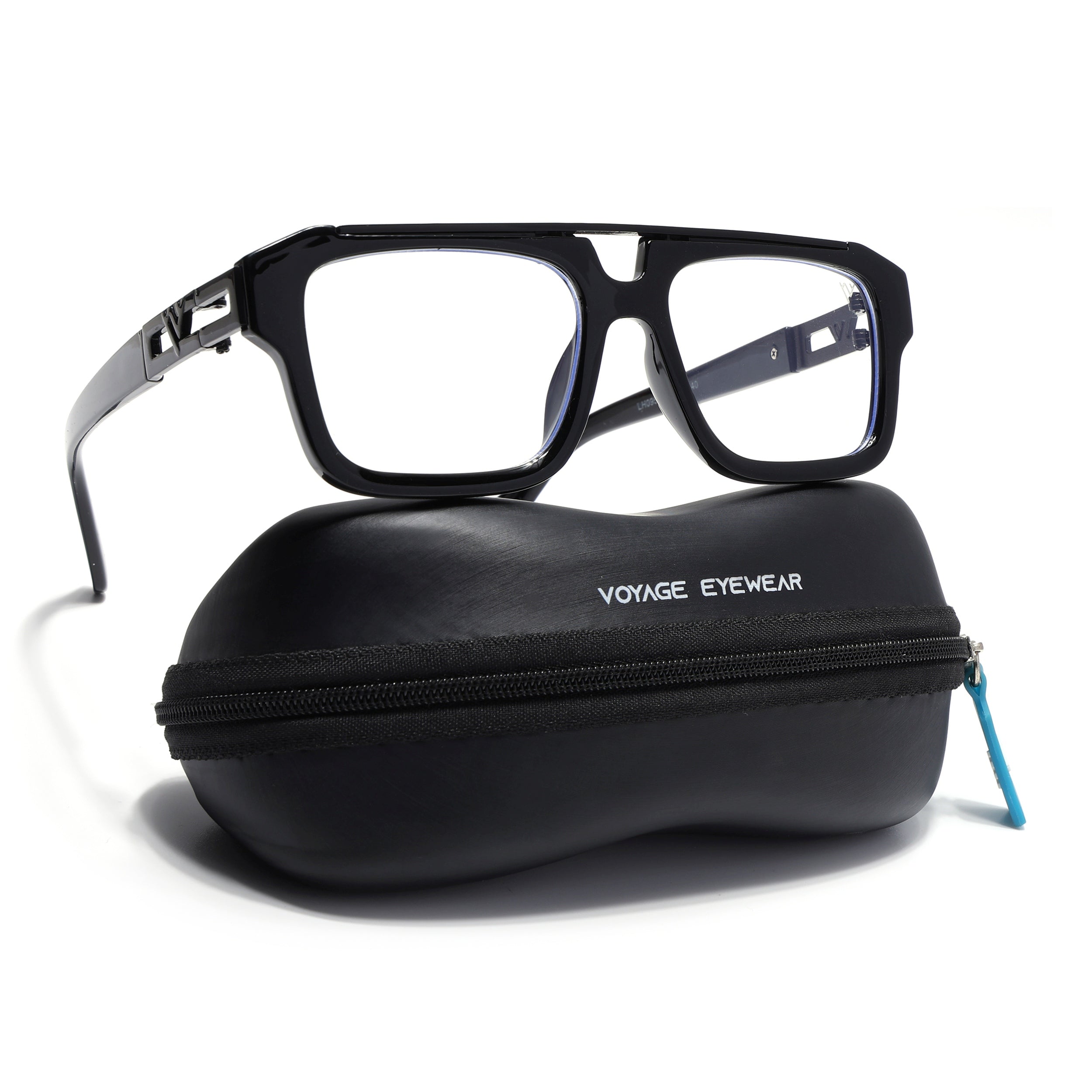 Voyage Exclusive Black Wayfarer Eyeglasses for Men & Women (LH095MG5388-C1)