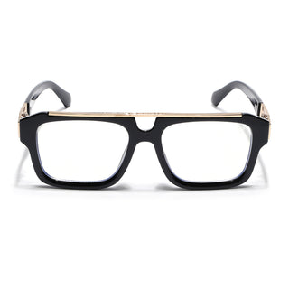 Voyage Exclusive Black & Golden Wayfarer Eyeglasses for Men & Women (LH095MG5389-C2)
