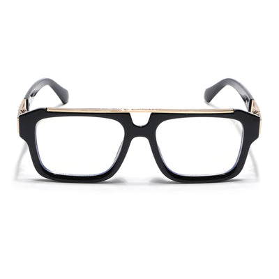 Voyage Exclusive Black & Golden Wayfarer Eyeglasses for Men & Women (LH095MG5389-C2)