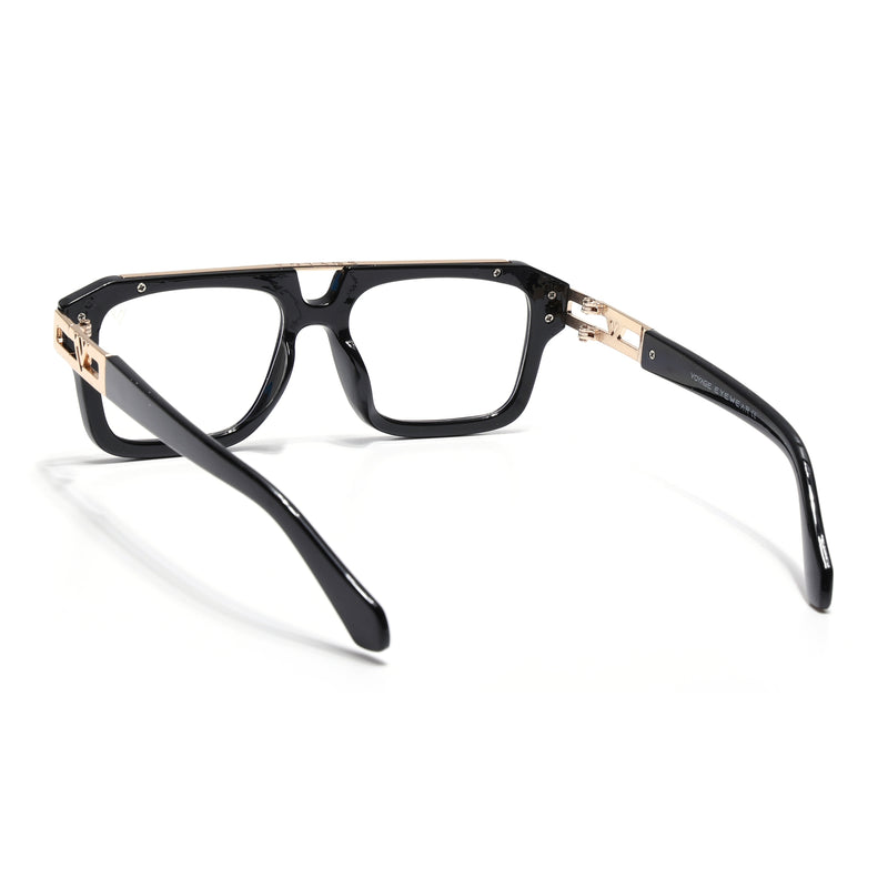 Voyage Exclusive Black & Golden Wayfarer Eyeglasses for Men & Women (LH095MG5389-C2)