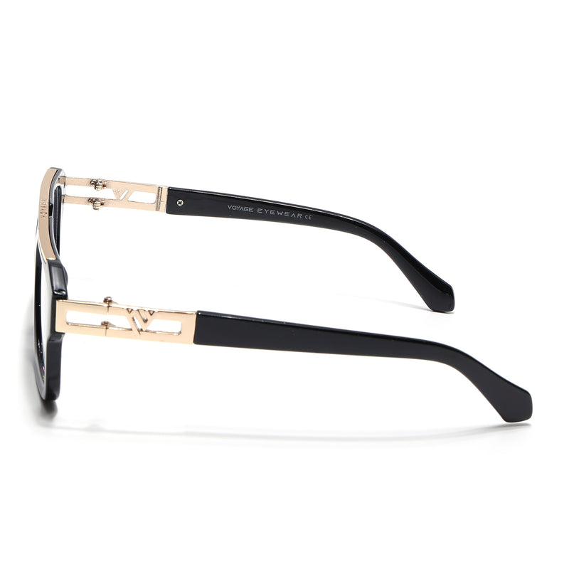Voyage Exclusive Black & Golden Wayfarer Eyeglasses for Men & Women (LH095MG5389-C2)