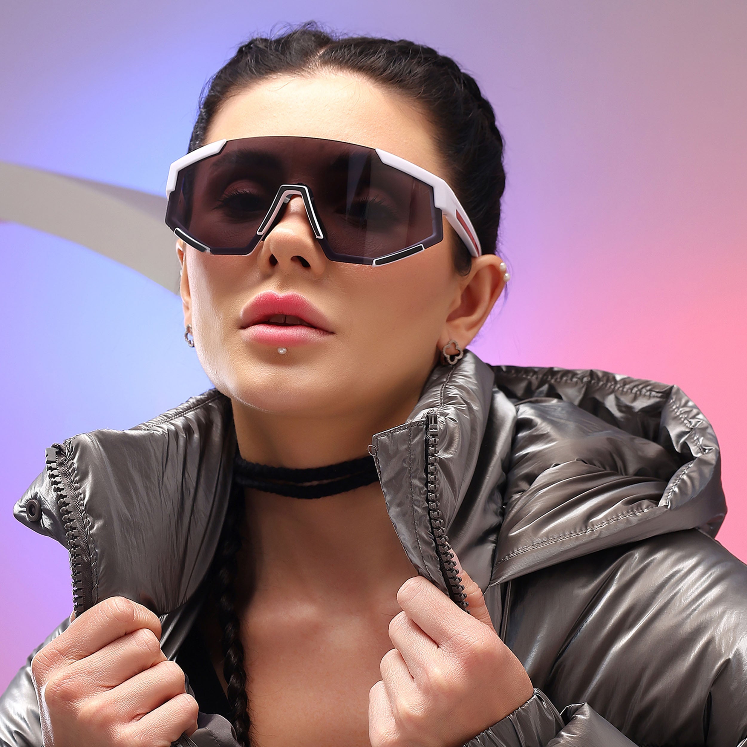 Drift Sunglasses (Black Lens | White Frame - MG5217)