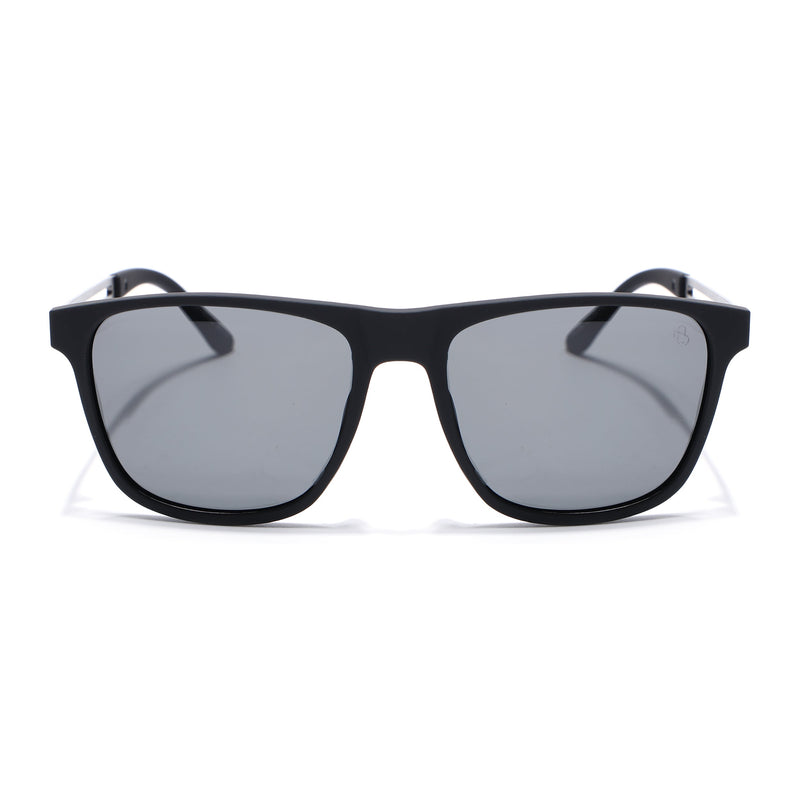 Eyejack Black Wayfarer Polarized Sunglasses for Men & Women (P1106PCL2140)
