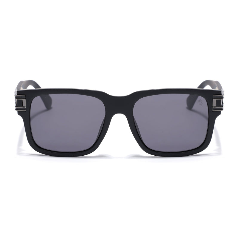 Eyejack Black Wayfarer Polarized Sunglasses for Men & Women (P853PCL2144)