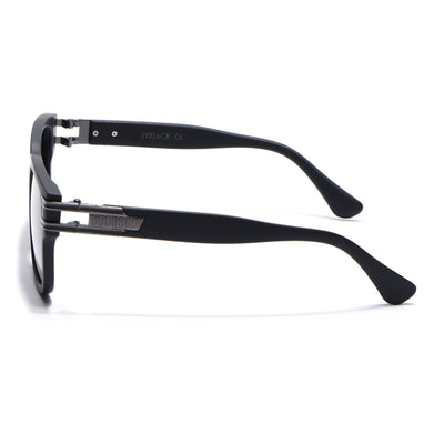 Eyejack Black Wayfarer Polarized Sunglasses for Men & Women (P853PCL2144)