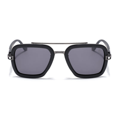 Eyejack Black Wayfarer Polarized Sunglasses for Men & Women (P888PCL2142)
