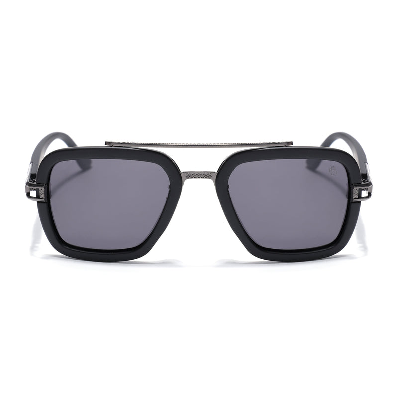 Eyejack Black Wayfarer Polarized Sunglasses for Men & Women (P888PCL2142)