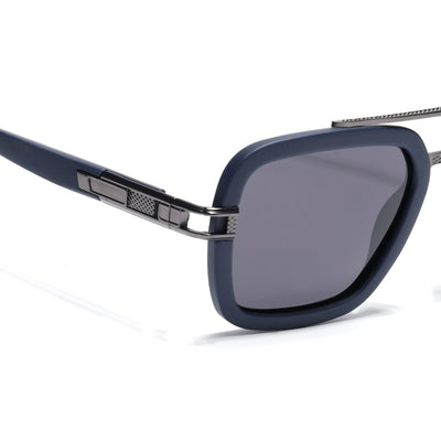 Eyejack Blue Wayfarer Polarized Sunglasses for Men & Women (P888PCL2143)