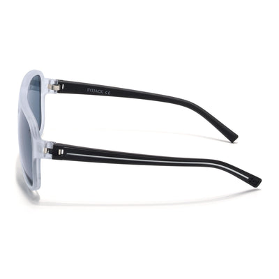 Eyejack Grey Wayfarer Sunglasses for Men & Women (PG07CL1079)