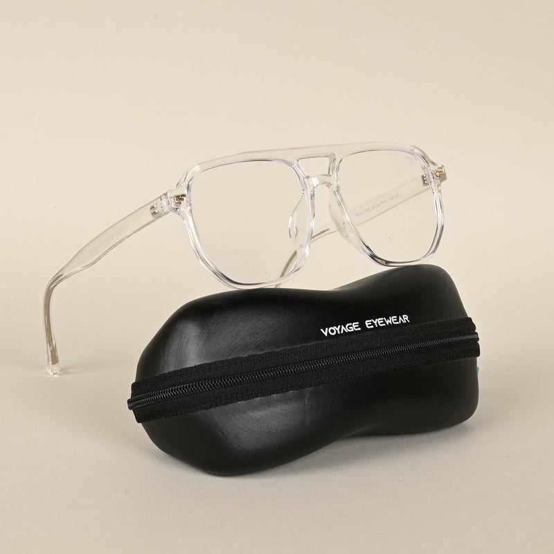 Voyage Transparent Wayfarer Eyeglasses for Men & Women (28365MG4374-C2)
