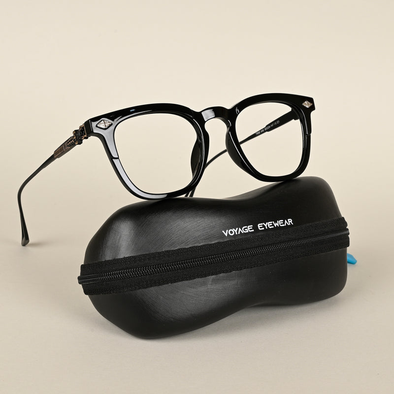 Voyage Black Wayfarer Eyeglasses for Men & Women (TR90646MG4395-C1)
