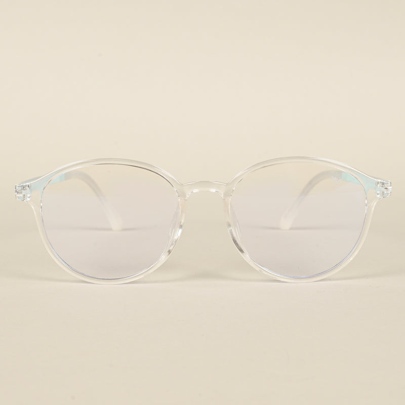 Voyage Air Transparent Round Eyeglasses for Men & Women (910MG4380-C3)
