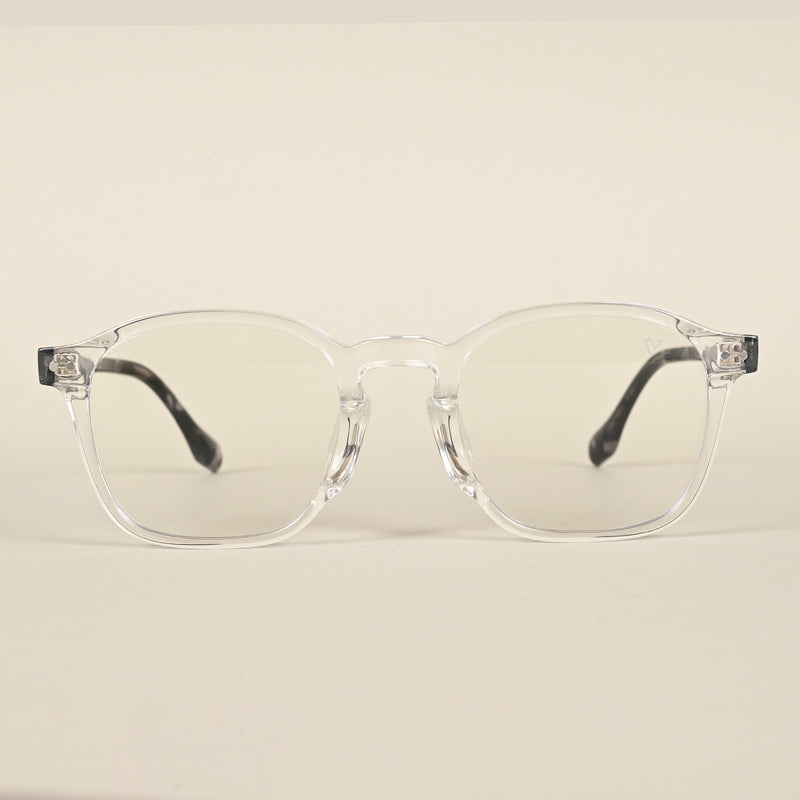 Voyage Transparent Wayfarer Eyeglasses for Men & Women (72025MG4399-C1)