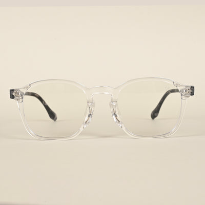 Voyage Transparent Wayfarer Eyeglasses for Men & Women (72025MG4399-C1)