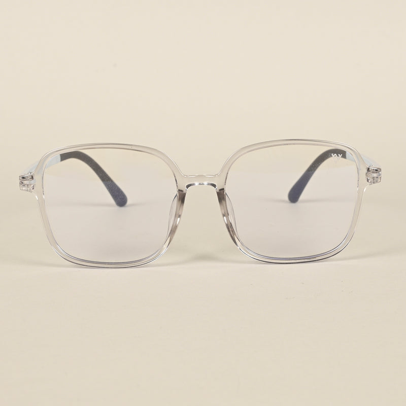 Voyage Air Grey Square Eyeglasses for Men & Women (901MG4383-C5)