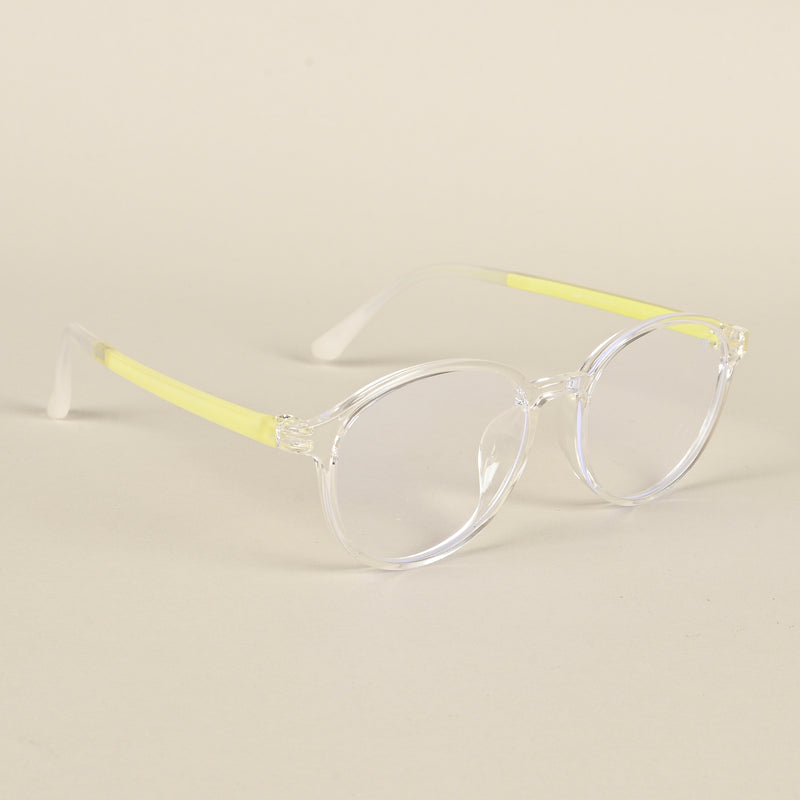 Voyage Air Transparent Round Eyeglasses for Men & Women (910MG4381-C4)