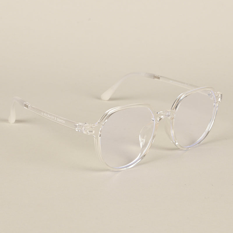 Voyage Air Transparent Round Eyeglasses for Men & Women (902MG4389-C2)