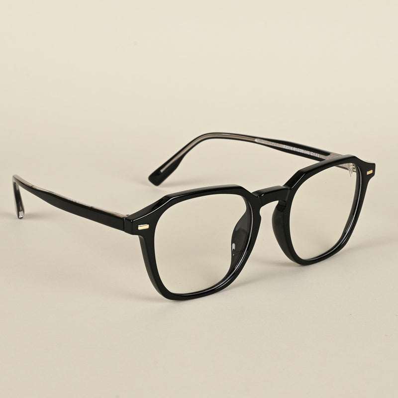 Voyage Black Wayfarer Eyeglasses for Men & Women (72014MG4398-C1)