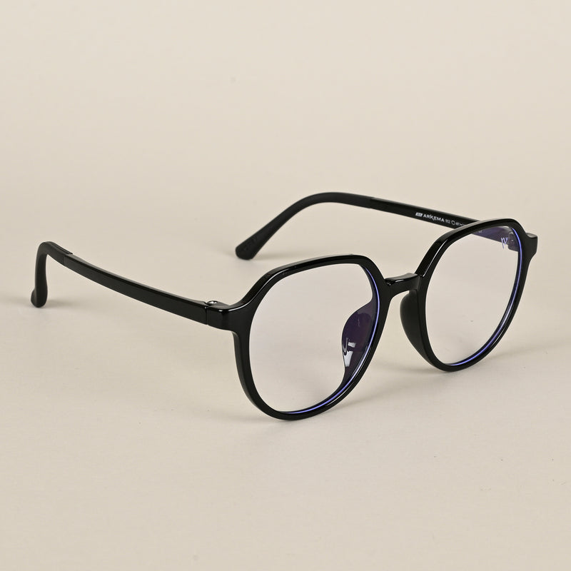 Voyage Air Black Round Eyeglasses for Men & Women (902MG4387-C1)