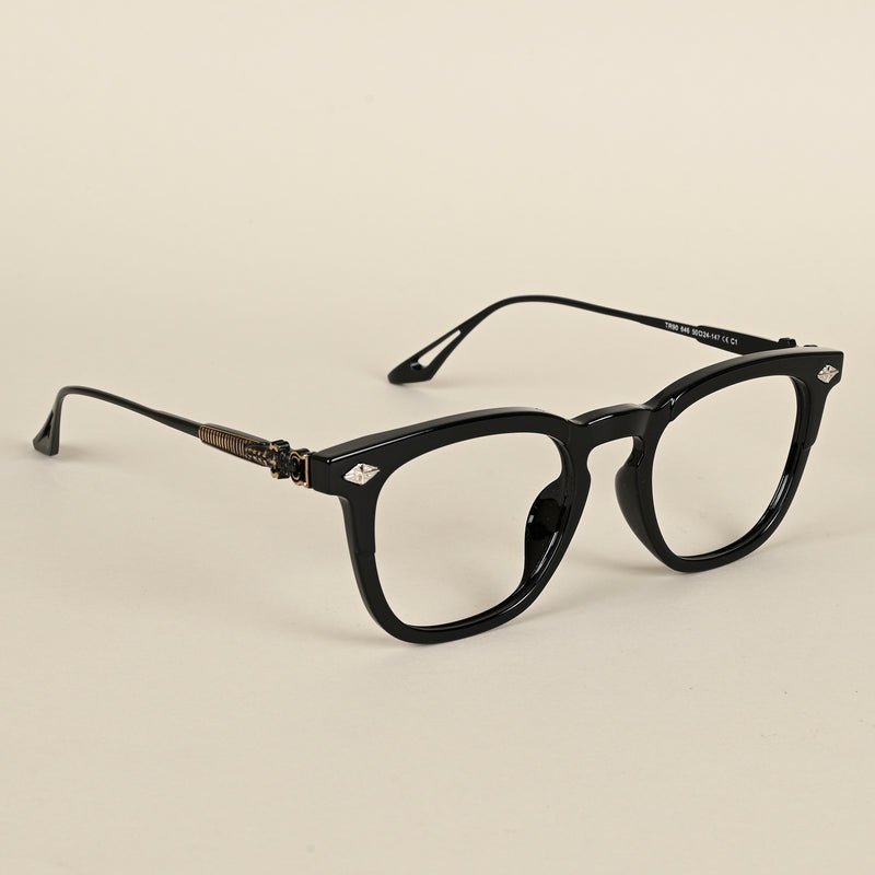 Voyage Black Wayfarer Eyeglasses for Men & Women (TR90646MG4395-C1)