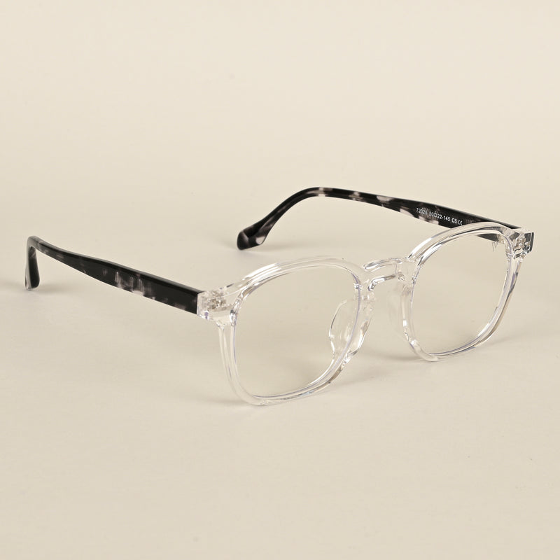 Voyage Transparent Wayfarer Eyeglasses for Men & Women (72025MG4399-C1)