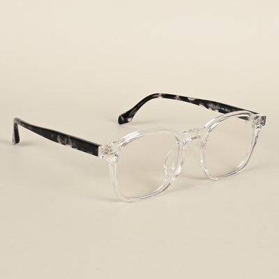 Voyage Transparent Wayfarer Eyeglasses for Men & Women (72025MG4399-C1)