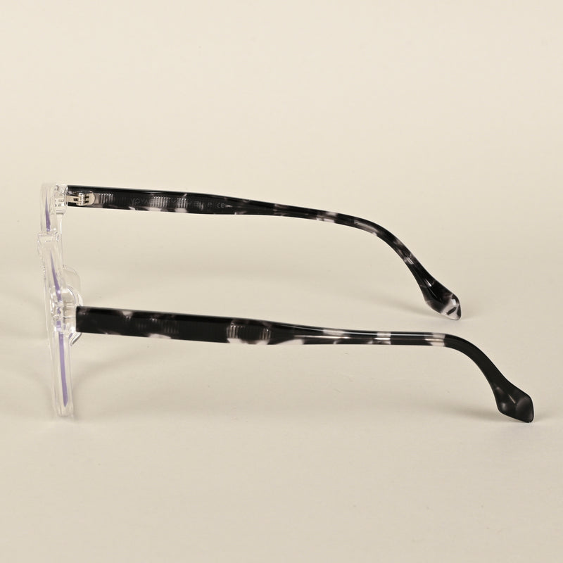 Voyage Transparent Wayfarer Eyeglasses for Men & Women (72025MG4399-C1)