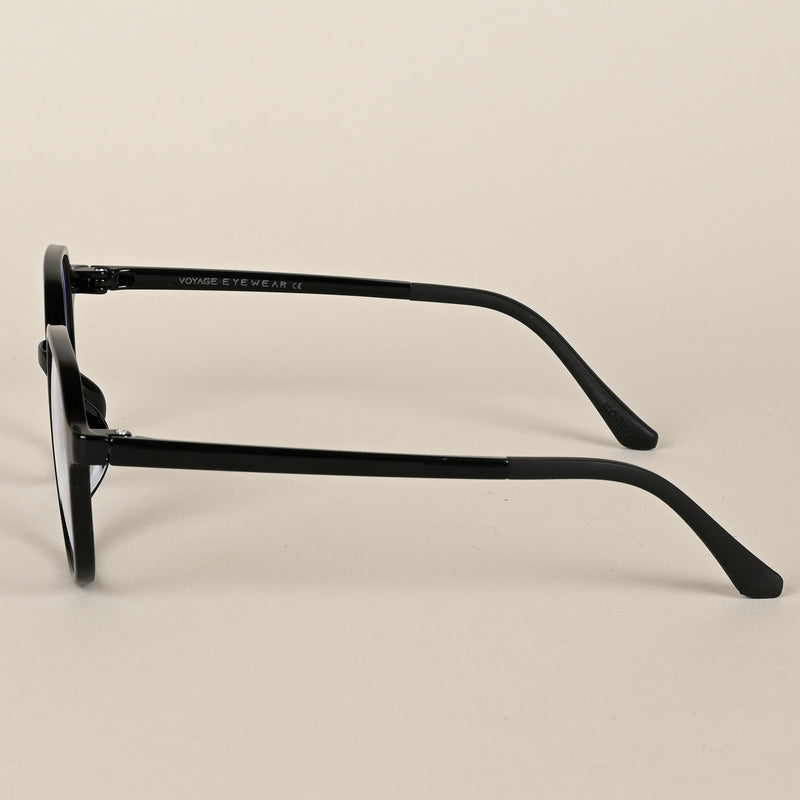 Voyage Air Black Round Eyeglasses for Men & Women (902MG4387-C1)