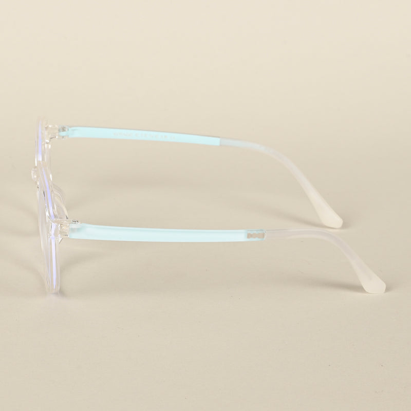 Voyage Air Transparent Round Eyeglasses for Men & Women (902MG4391-C4)