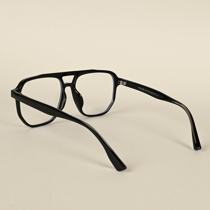 Voyage Black Wayfarer Eyeglasses for Men & Women (28365MG4372-C1)