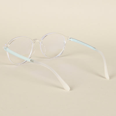 Voyage Air Transparent Round Eyeglasses for Men & Women (910MG4380-C3)