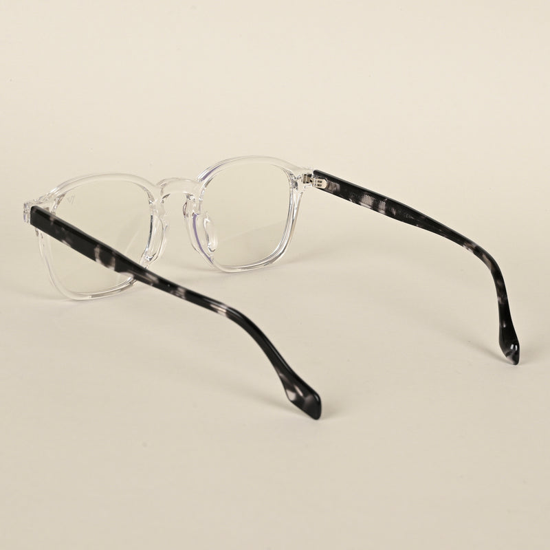 Voyage Transparent Wayfarer Eyeglasses for Men & Women (72025MG4399-C1)
