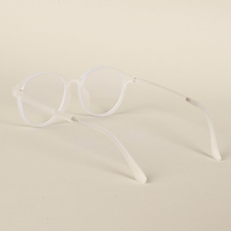 Voyage Air Transparent Round Eyeglasses for Men & Women (910MG4378-C5)
