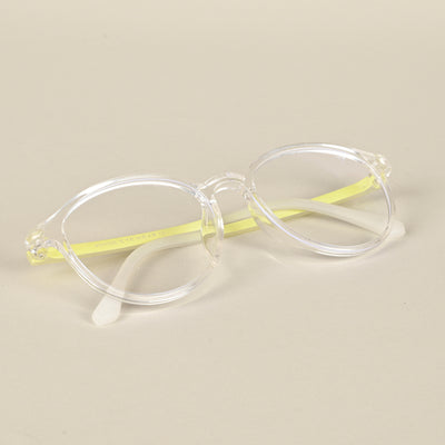 Voyage Air Transparent Round Eyeglasses for Men & Women (910MG4381-C4)