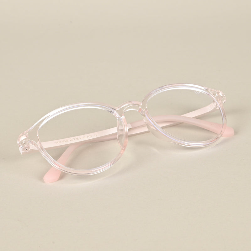 Voyage Air Transparent Round Eyeglasses for Men & Women (910MG4379-C2)