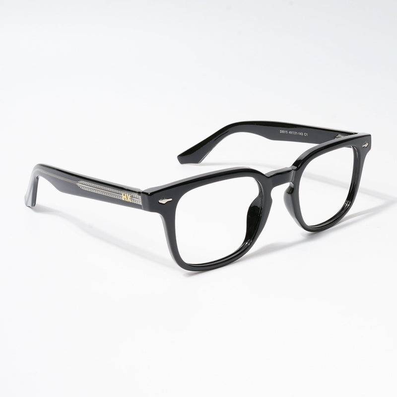 HEXXA Shine Black Square Eyeglasses for Men & Women (S9015CL488-C1)