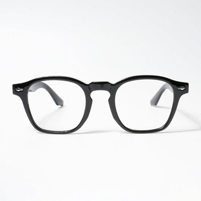 HEXXA Shine Black Square Eyeglasses for Men & Women (S9016CL492-C1)