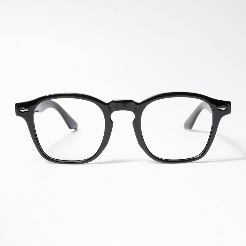 HEXXA Shine Black Square Eyeglasses for Men & Women (S9016CL492-C1)