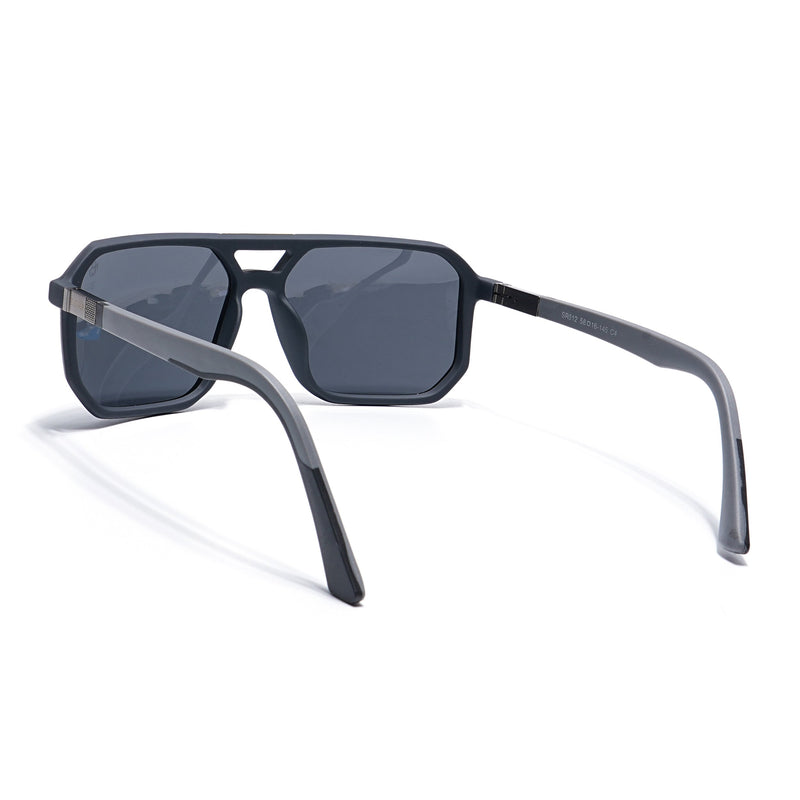 Eyejack Grey Wayfarer Polarized Sunglasses for Men & Women (SR012PCL1113)