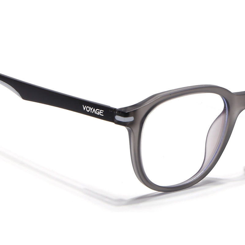Voyage Dark Grey Wayfarer Eyeglasses for Men & Women (SV001FMG7432-C4)