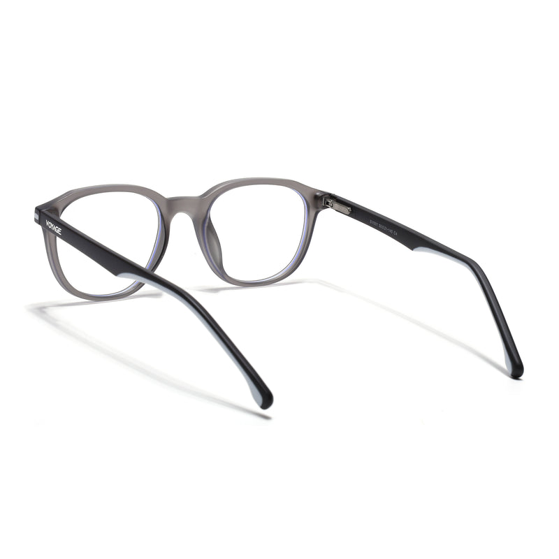 Voyage Dark Grey Wayfarer Eyeglasses for Men & Women (SV001FMG7432-C4)