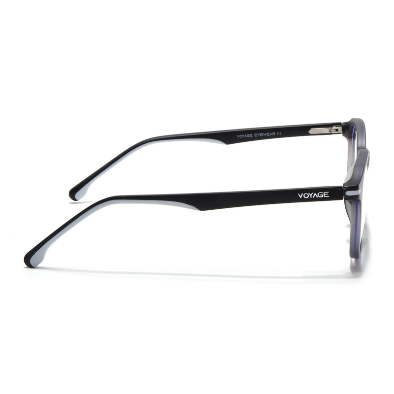 Voyage Dark Grey Wayfarer Eyeglasses for Men & Women (SV001FMG7432-C4)