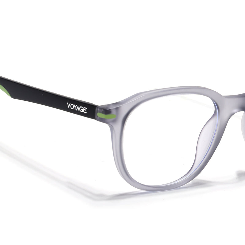 Voyage Light Grey Wayfarer Eyeglasses for Men & Women (SV001FMG7433-C5)