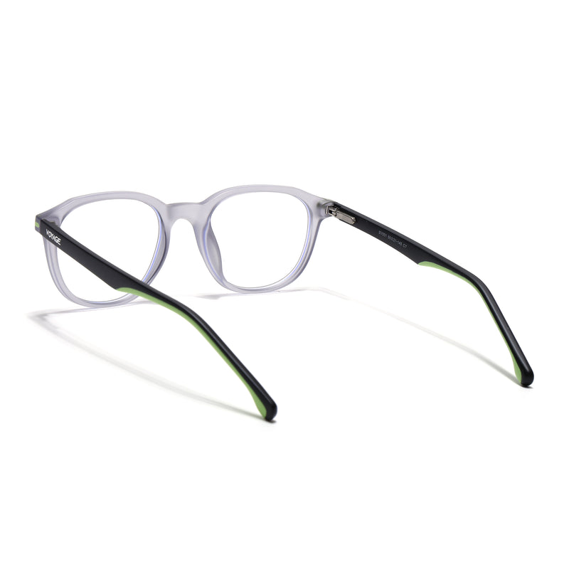 Voyage Light Grey Wayfarer Eyeglasses for Men & Women (SV001FMG7433-C5)