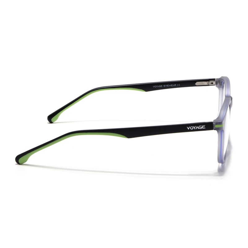 Voyage Light Grey Wayfarer Eyeglasses for Men & Women (SV001FMG7433-C5)