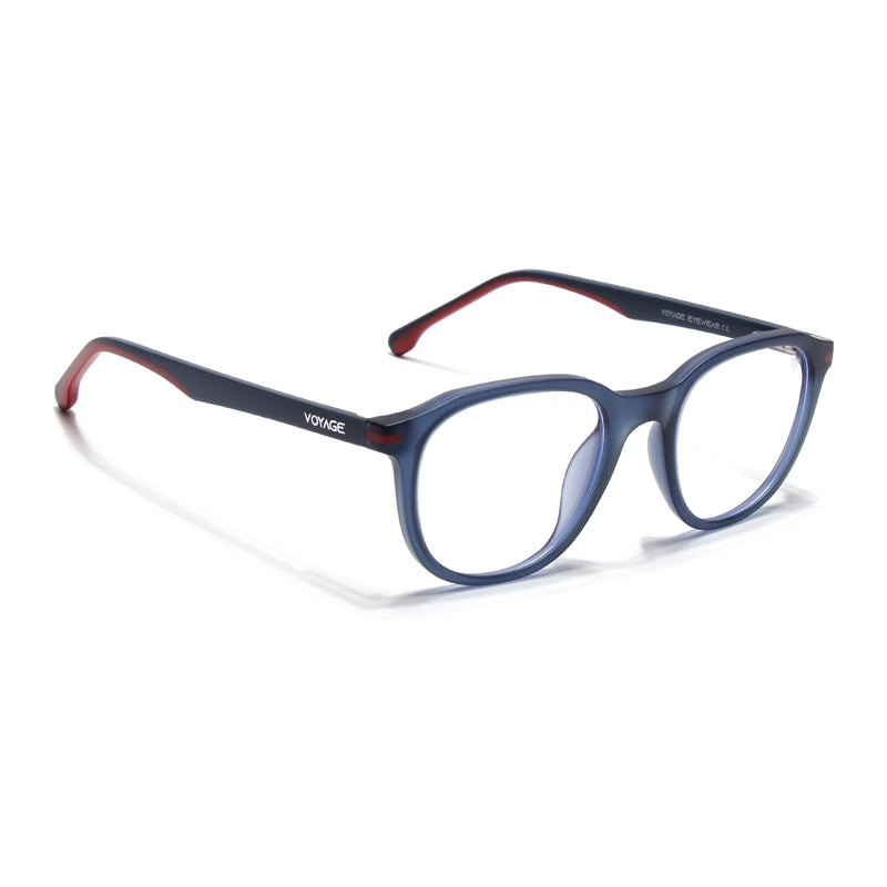 Voyage Blue Wayfarer Eyeglasses for Men & Women (SV001FMG7434-C6)