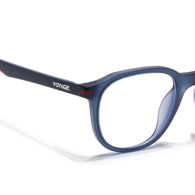 Voyage Blue Wayfarer Eyeglasses for Men & Women (SV001FMG7434-C6)