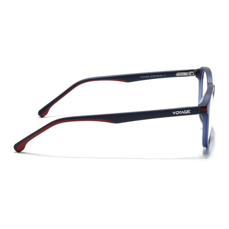 Voyage Blue Wayfarer Eyeglasses for Men & Women (SV001FMG7434-C6)